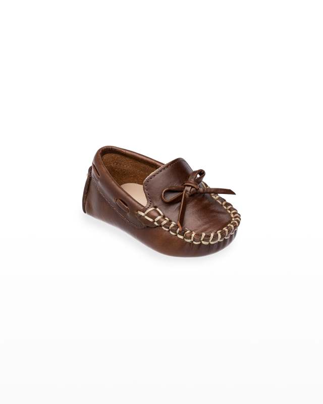 Boy's Driver Leather Loafers,