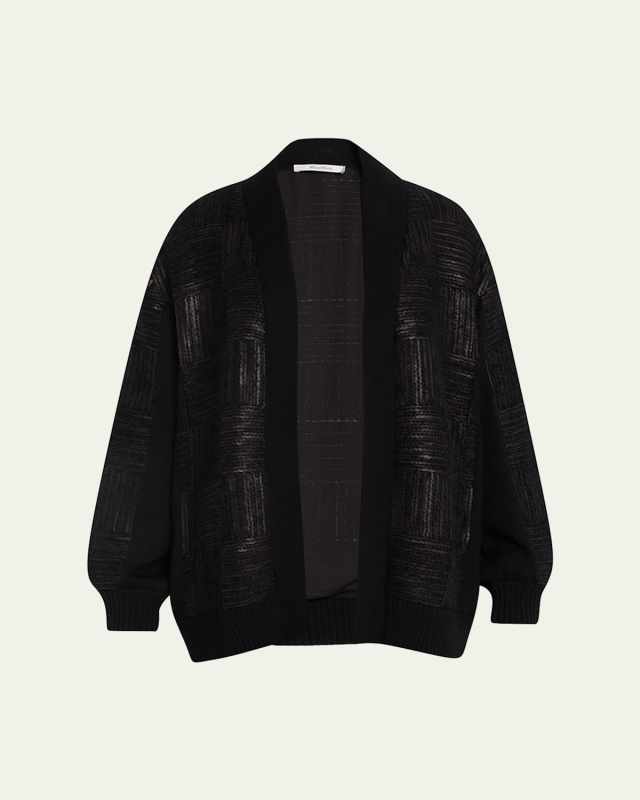 Estonia Open-Front Wool Cardigan