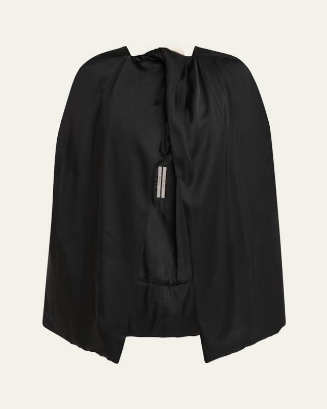 Twist Front Satin Cape