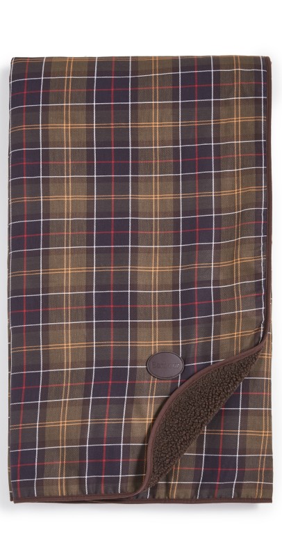 Barbour Large Dog Blanket Classic Tartan/ Brown One Siz