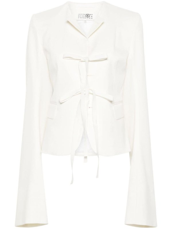 extra-long-sleeves twill blazer
