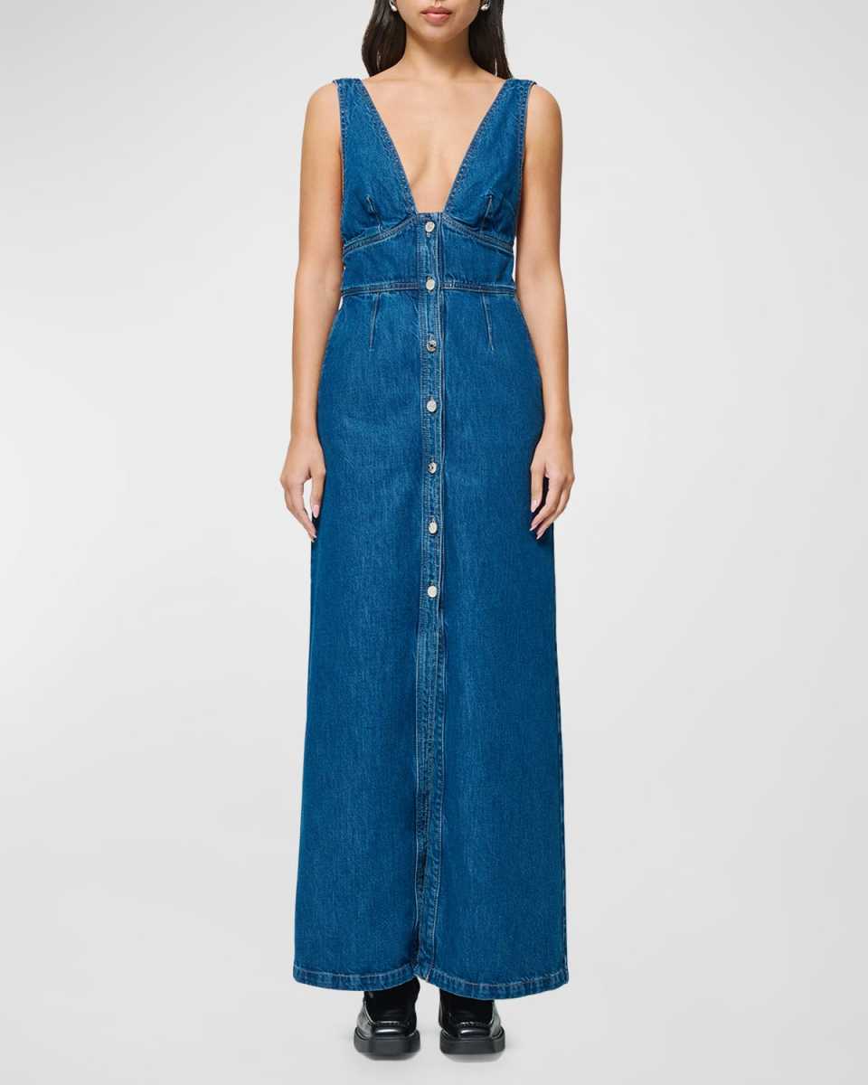 Martine Denim Maxi Dress