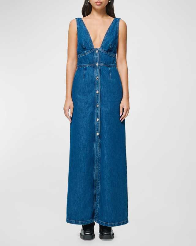Martine Denim Maxi Dress
