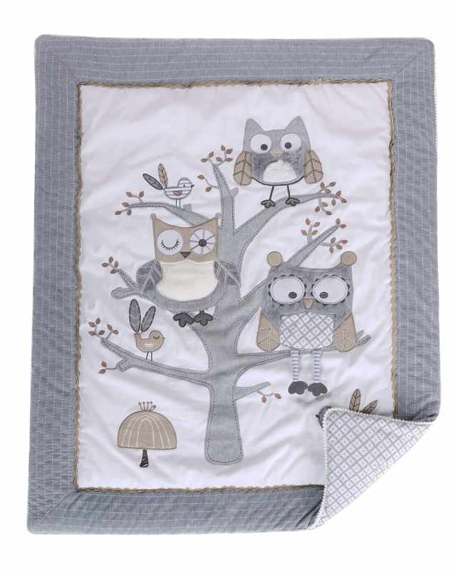 Night Owl 5-Piece Crib Bedding Set