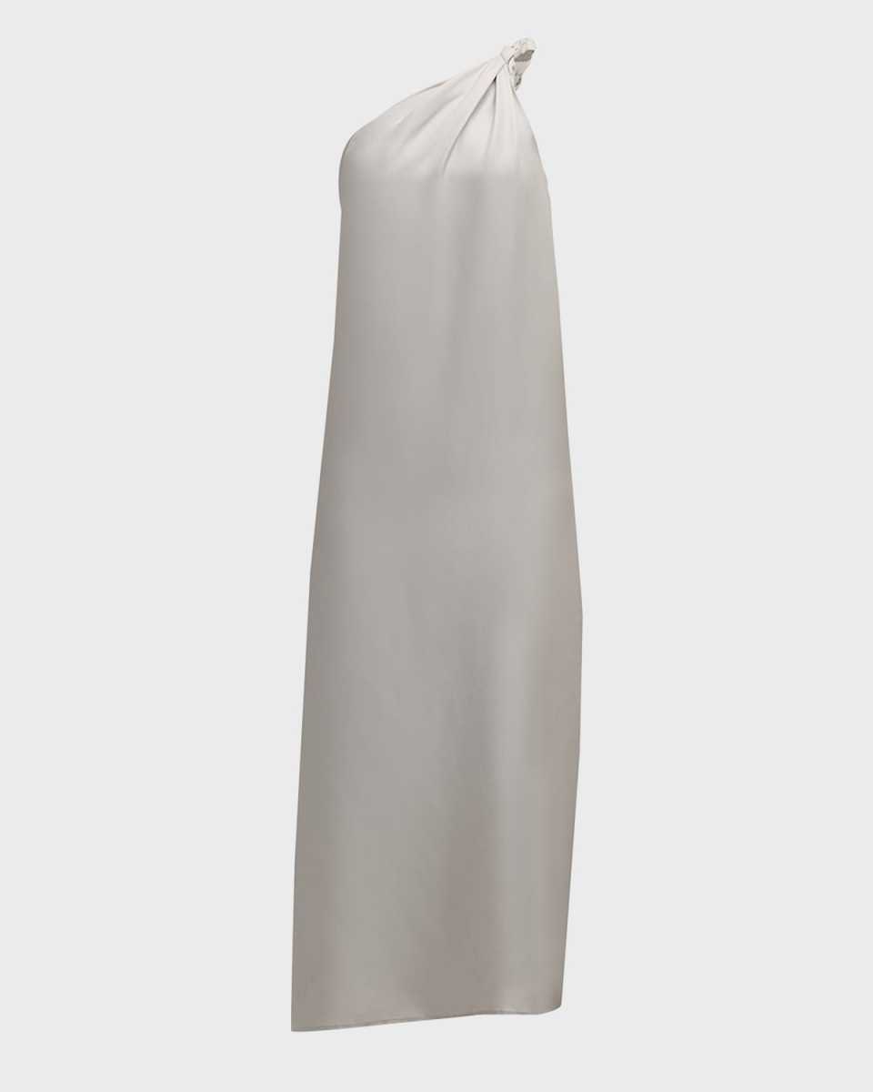 Adela One-Shoulder Twist Midi Dress