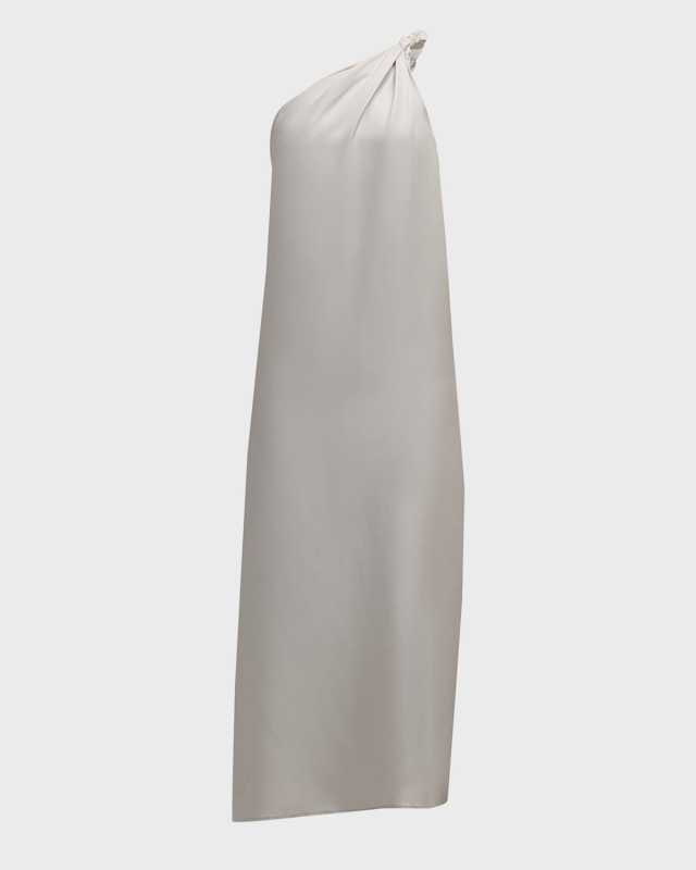 Adela One-Shoulder Twist Midi Dress