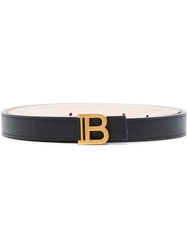 logo-buckle belt
