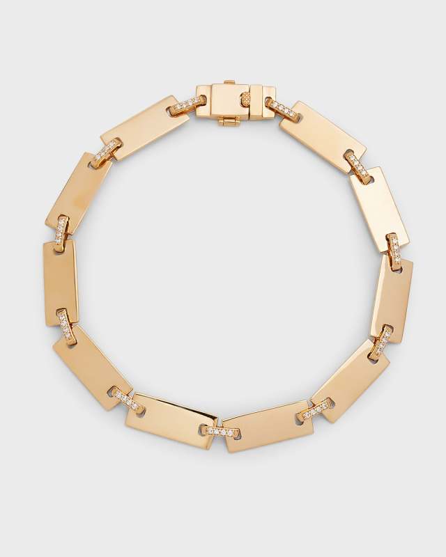 14K Flawless Tag Link Bracelet
