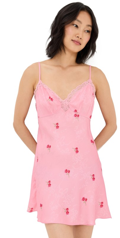 LoveShackFancy Larinda Dress Cherry Pink