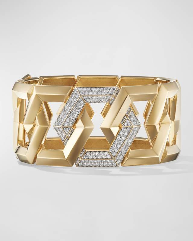 Carlyle Bracelet with Diamonds in 18K Gold, 32