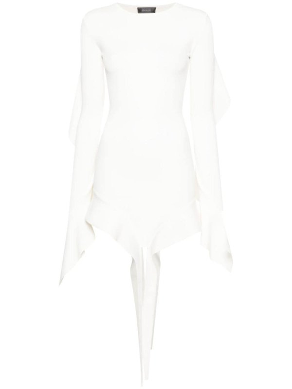 draped-detail dress
