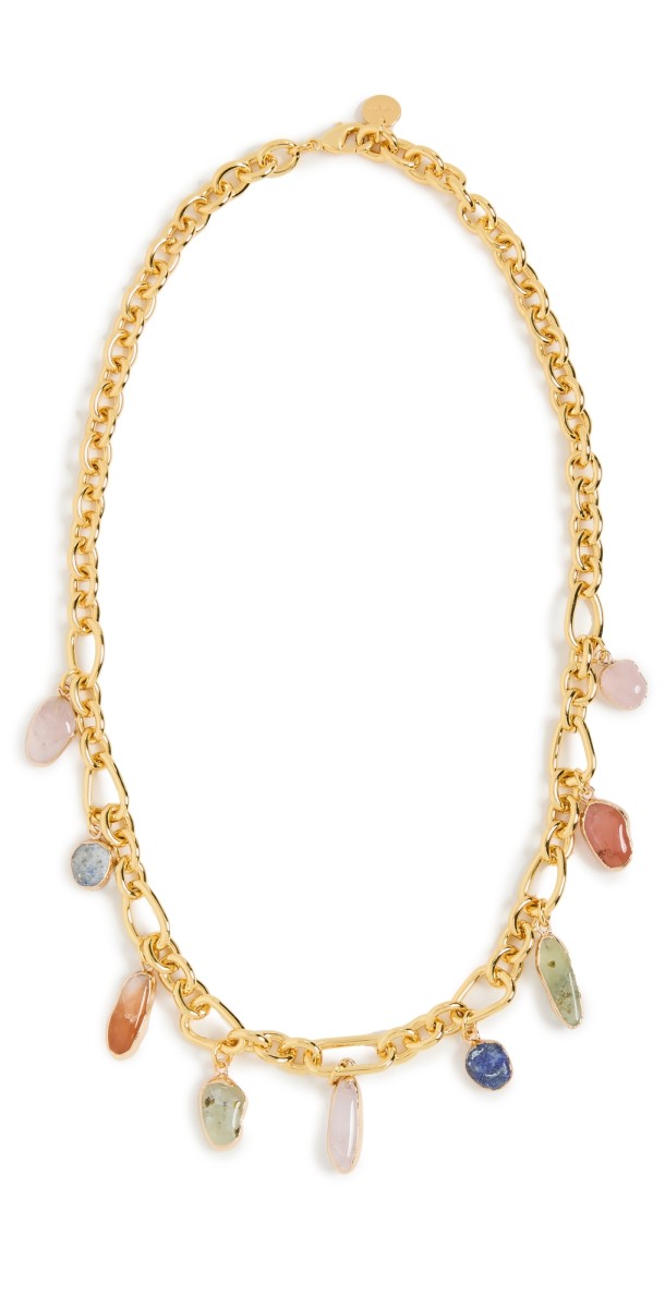 Cult Gaia Shanti Choker Necklace Pink Multi