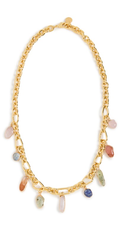 Cult Gaia Shanti Choker Necklace Pink Multi