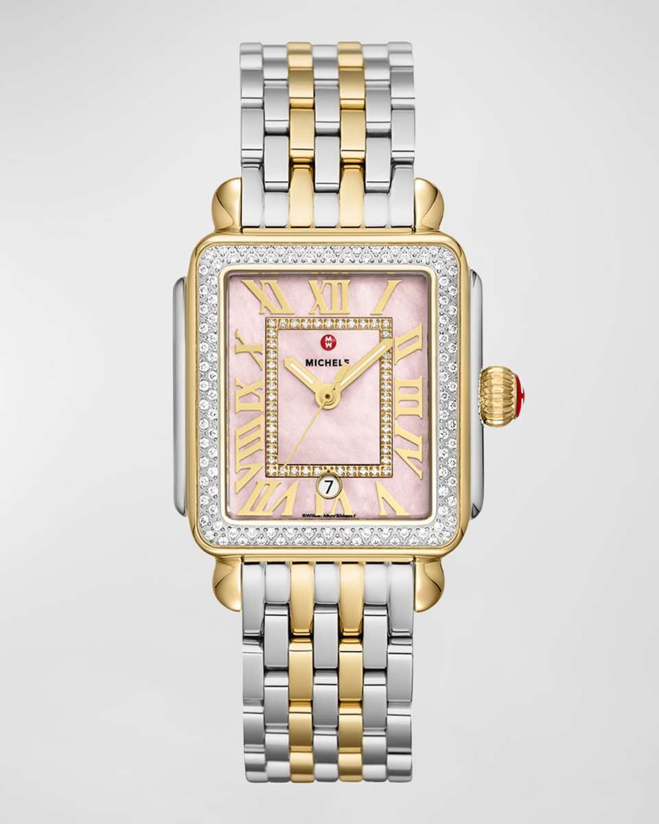 Deco Madison Two Tone Watch, Peony