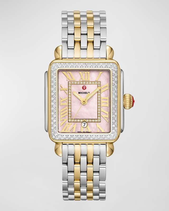 Deco Madison Two Tone Watch, Peony