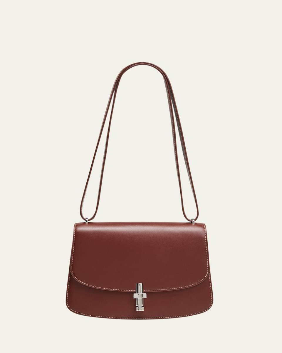 Sofia 8.75 Crossbody in Box Calfskin with Silver Hardware