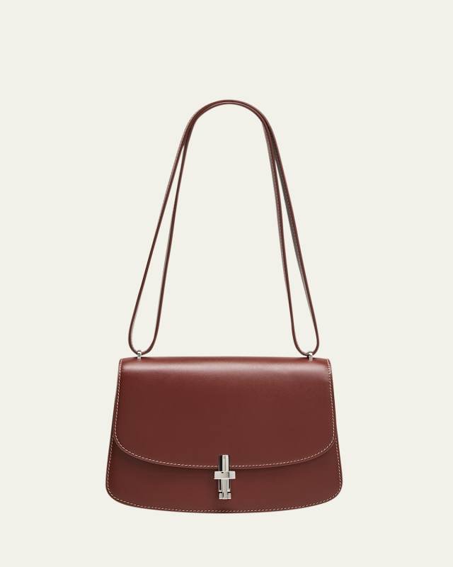Sofia 8.75 Crossbody in Box Calfskin with Silver Hardware