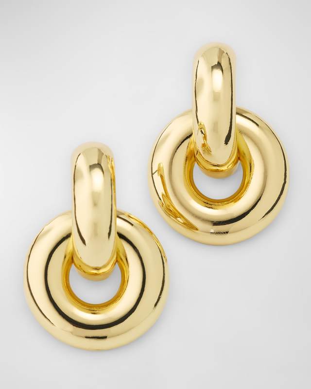 Mia Gold-Plated Loop Earrings