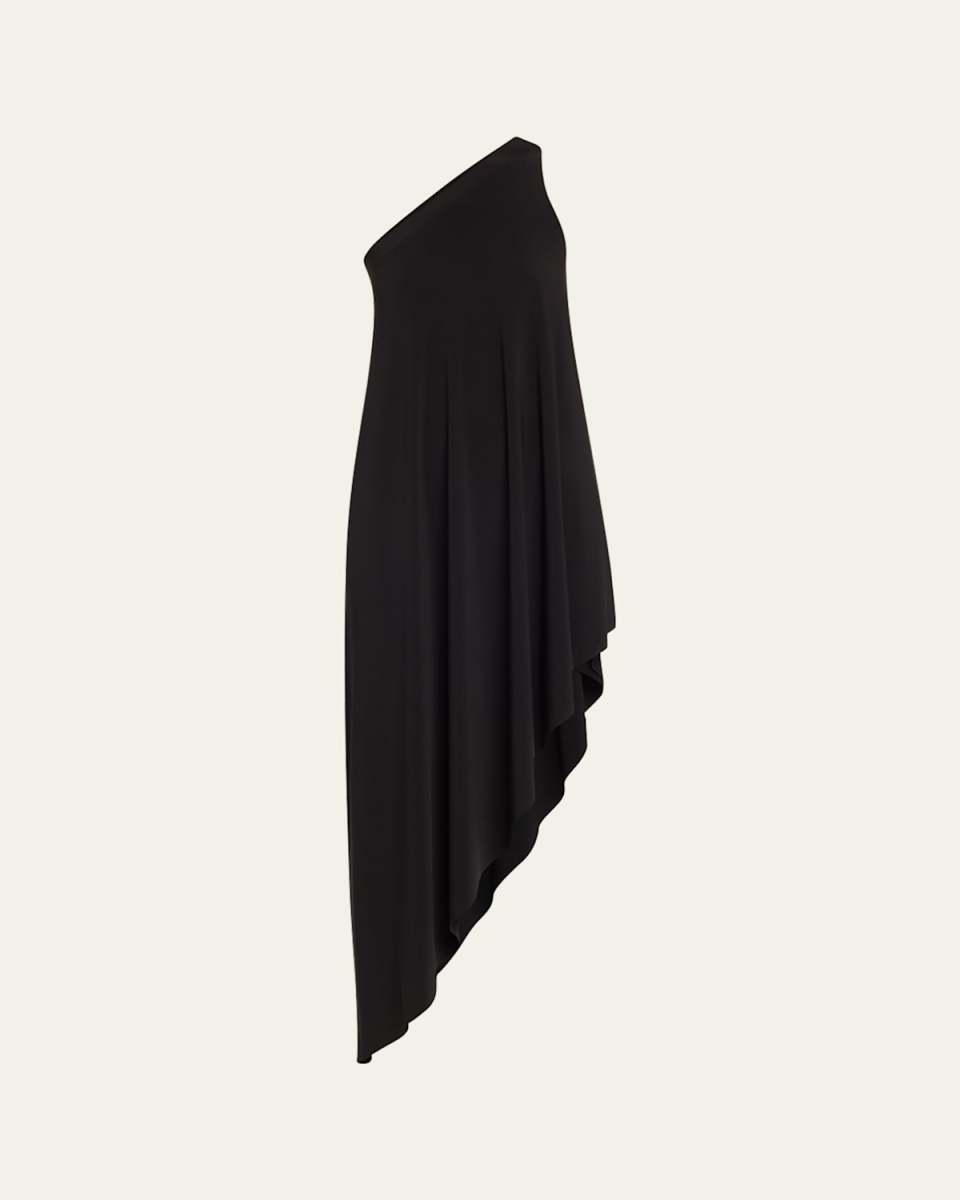 One-Shoulder Diagonal Tunic Coverup