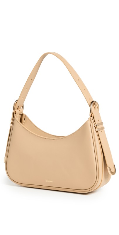 SIMKHAI Leigh Buckle Shoulder Bag Black