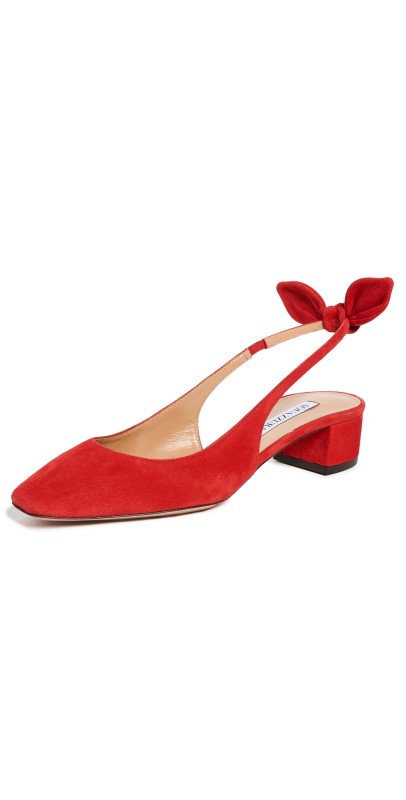 Aquazzura Very Bow Tie Sling Pumps 35mm Lipstick