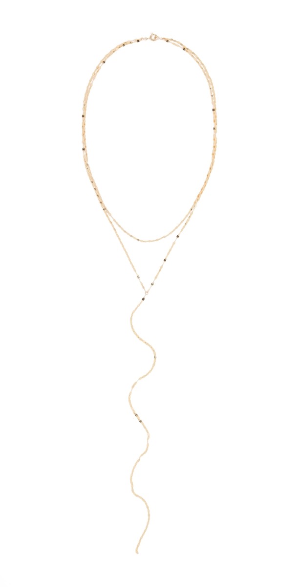 Stephanie Gottlieb 14k Olivia Double Y Lariat Yellow Gold