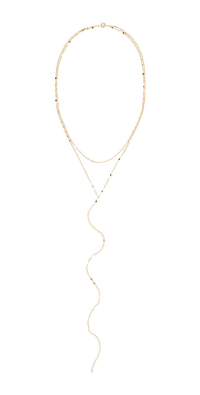 Stephanie Gottlieb 14k Olivia Double Y Lariat Yellow Gold