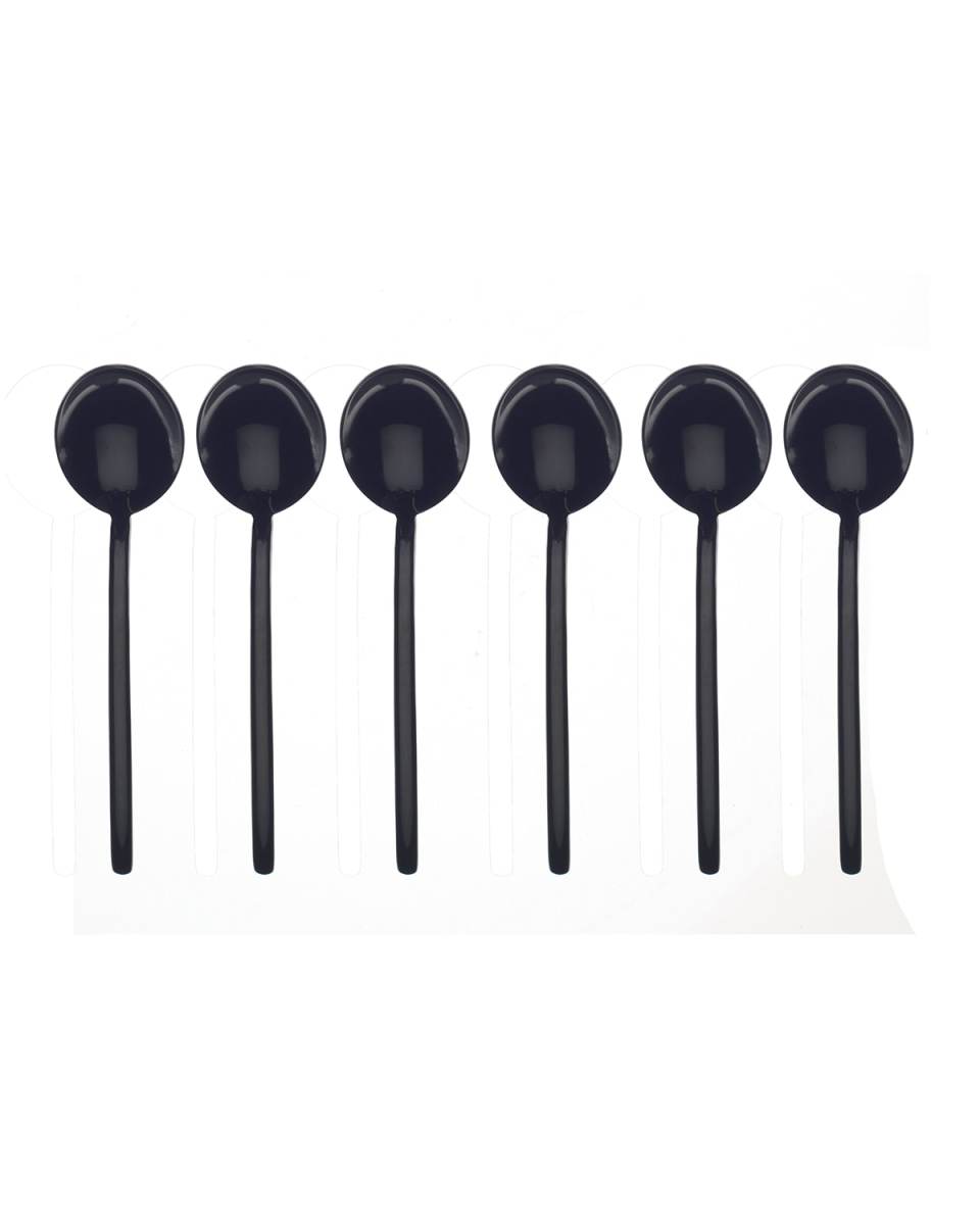 Due Oro Nero Coffee Spoons, Set of 6