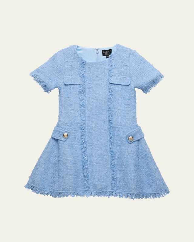 Girl's Sutton Boucle Dress, Size 4-14