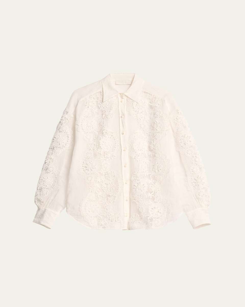 Halliday Lace Flower Shirt