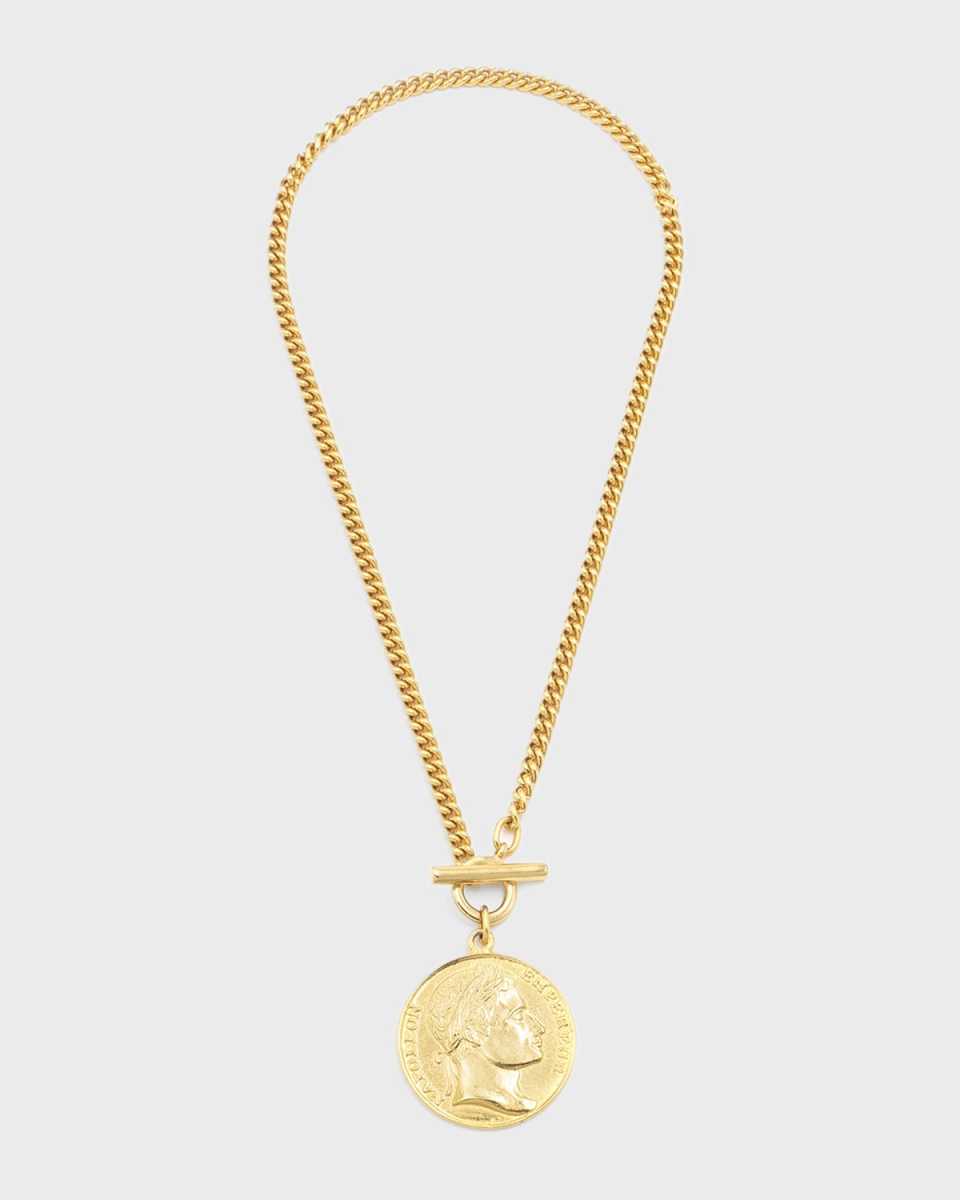 Gold Coin Pendant Necklace