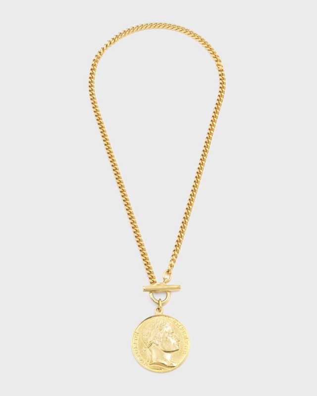 Gold Coin Pendant Necklace