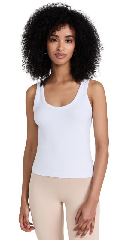 Alo Yoga Seamless Superlite Tank White