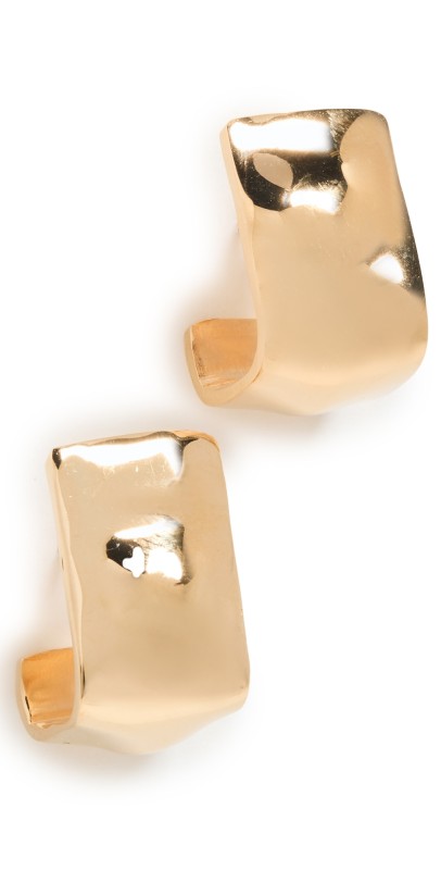 Soko Bahari Square Hoop Earrings Gold
