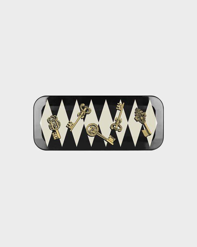 Chiavi Gold and Rombi Tray - 25x60 cm