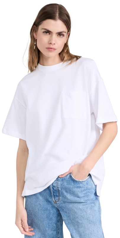 Madewell Boyfriend Pocket Tee Black Coal
