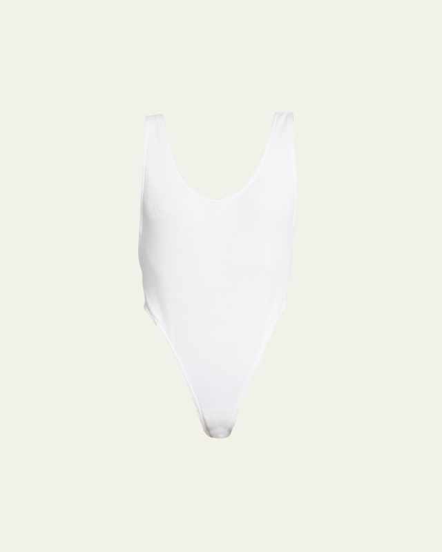 Deep Back Sleeveless Bodysuit