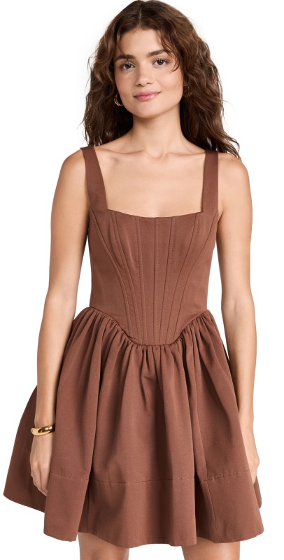 STAUD Landscape Dress Clove