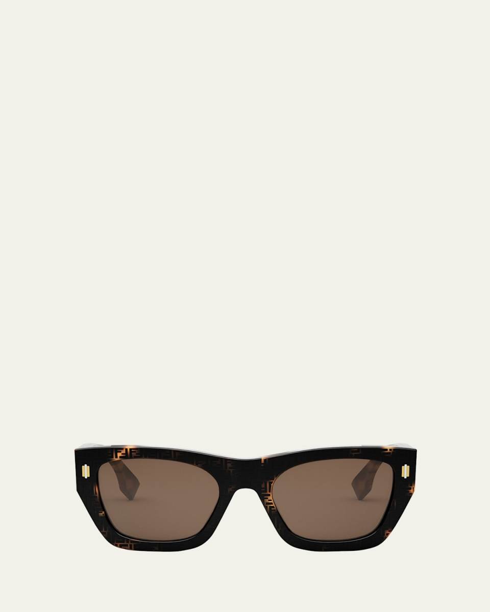 Roma Acetate Rectangle Sunglasses
