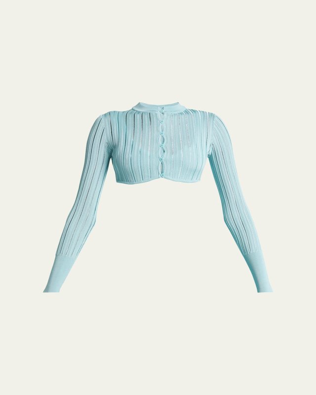 Cropped Crinoline Cardigan