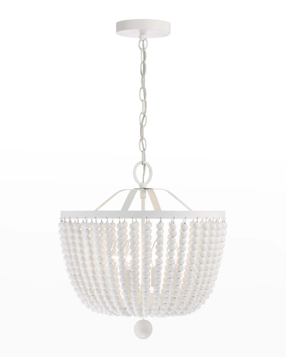 Rylee 4-Light Matte White Chandelier