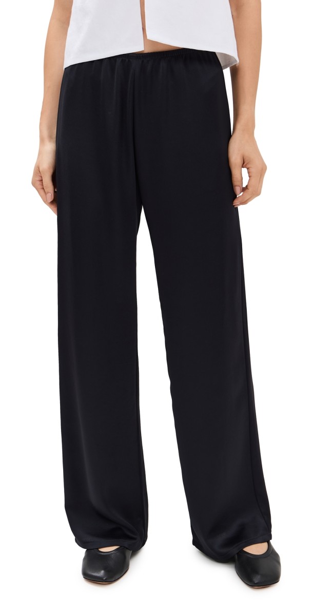 Leset Barb Wide Leg Pants Midnight