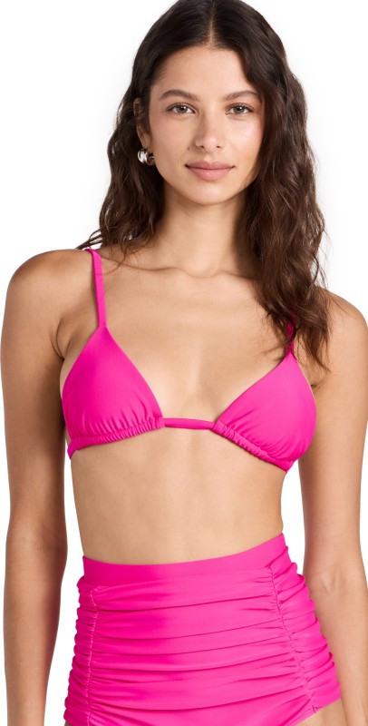 Brandon Blackwood Swim Bikini Top Hot Pink