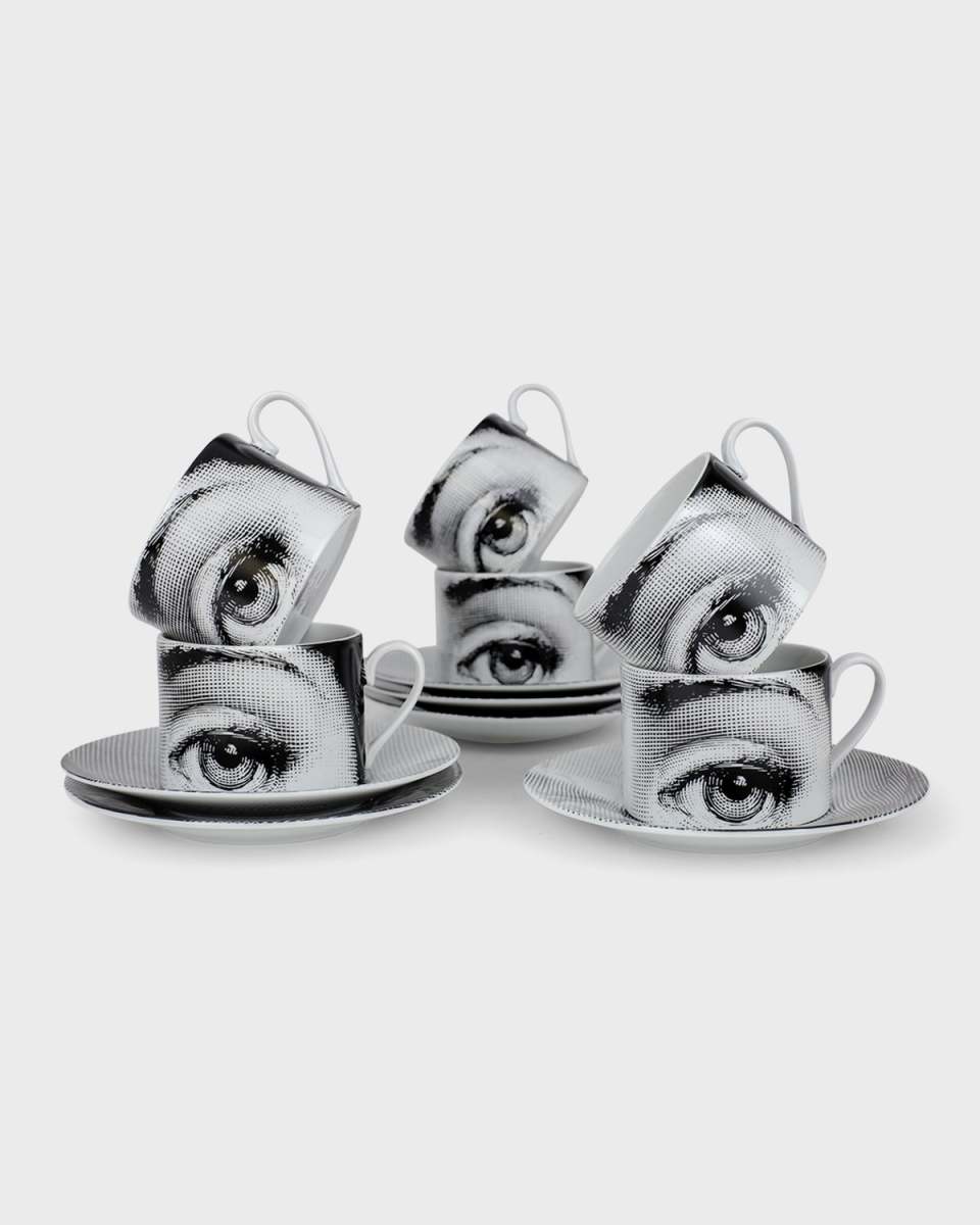 Set of 6 Tea Cups Tema e Variazioni n1