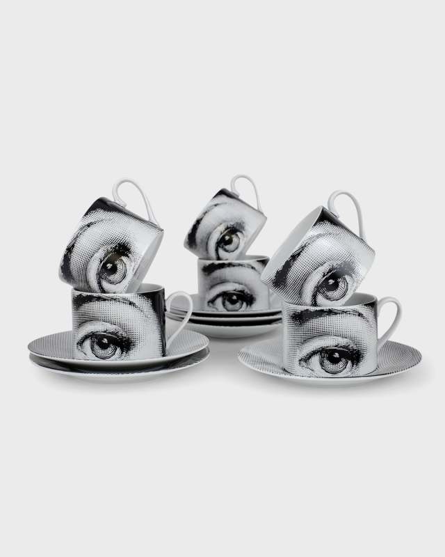 Set of 6 Tea Cups Tema e Variazioni n1