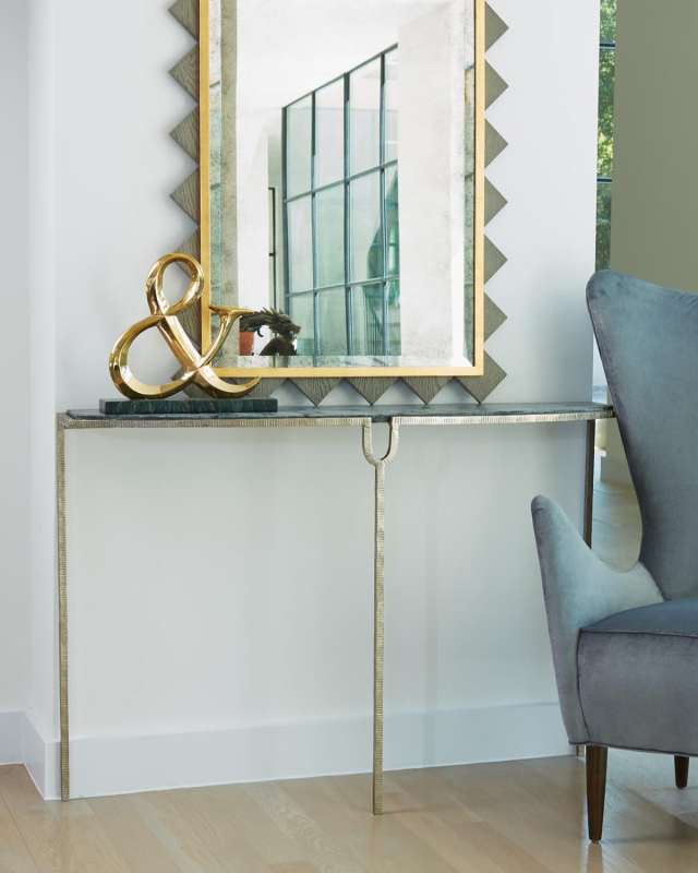 Silver Curve Console