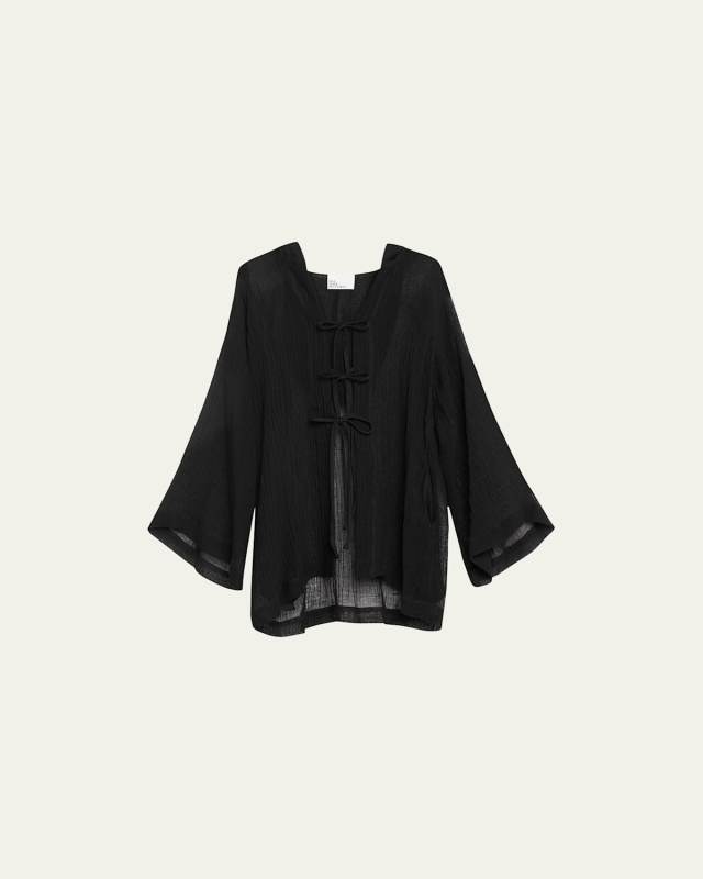 Sorrento Gauze Mini Beach Cape