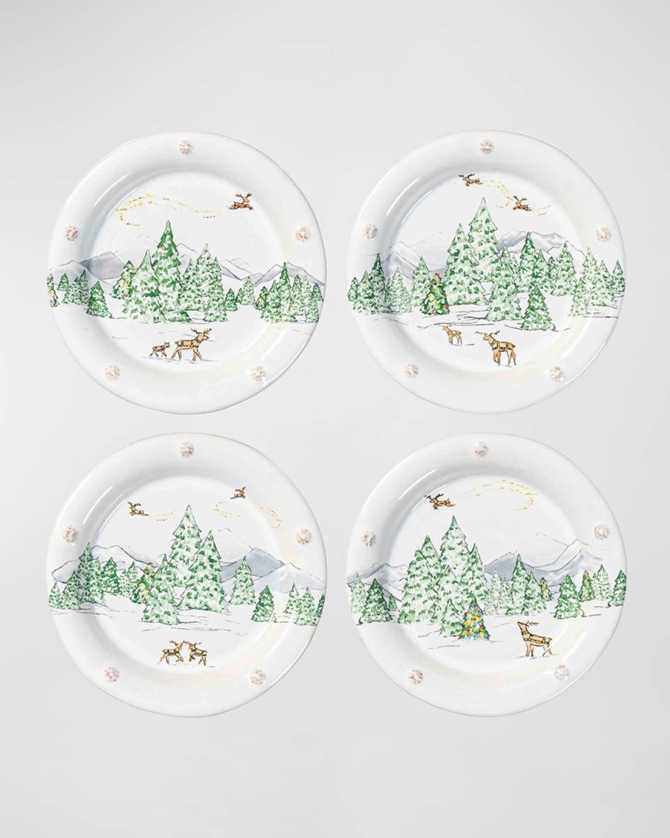 Berry & Thread North Pole Cocktail Plates, Set of 4