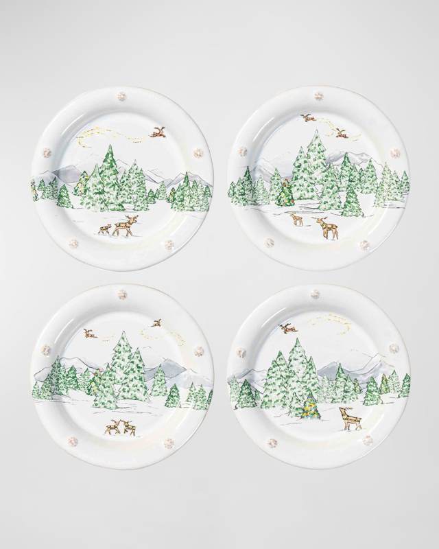 Berry & Thread North Pole Cocktail Plates, Set of 4