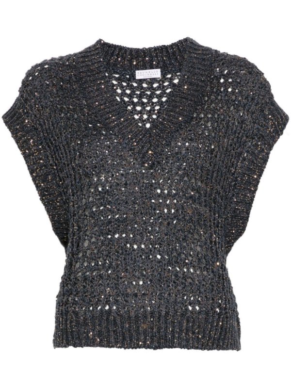Rustic Dazzling Net sweater